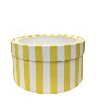 Коробка круглая с окном 180*85 мм, дизайн 2026-13