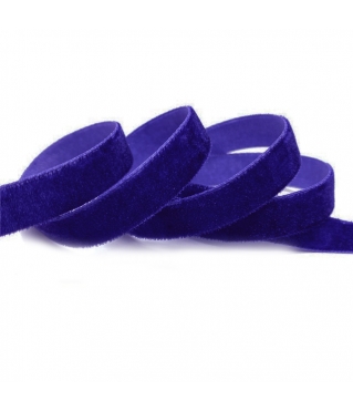 Лента бархатная 2,5 см/ 20 ярд, синий