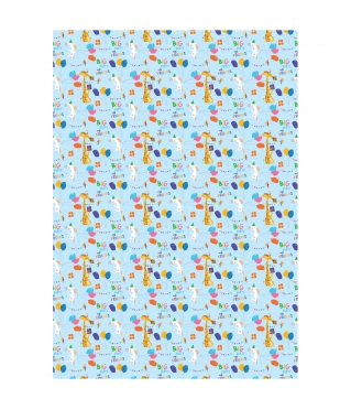 Упаковочная бумага глянц. 70*100см "День Рождения", 80г/м2, дизайн 4