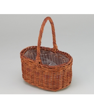 Корзина плетеная (ротанг), 20x15x10,5/25, 1 шт., коричневый