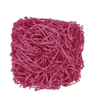Бумажная гофрированная стружка (100 г), пурпурно-розовый