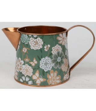 Декоративное кашпо-кувшин "Полевое безумие" 18.5XD11.5XH9.5/10.5Cм, металл