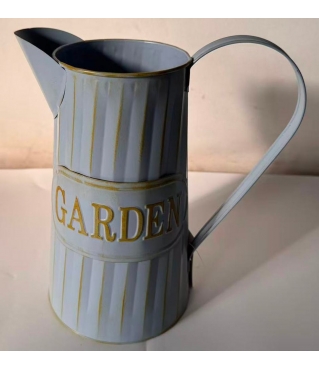 Кувшин металлический 10*23*14, 1 шт., нежно-голубой