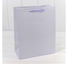 Пакет подарочный "Элегант" Сиреневый 26*32*13 230г 1/20 1/120
