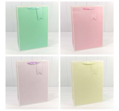 Пакет подарочный Однотонный в рамке (микс) 32*45*15 230г 1/20 1/80