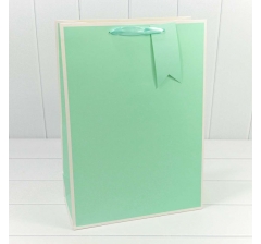 Пакет подарочный Однотонный в рамке (микс) 32*45*15 230г 1/20 1/80