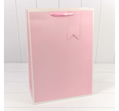 Пакет подарочный Однотонный в рамке (микс) 32*45*15 230г 1/20 1/80