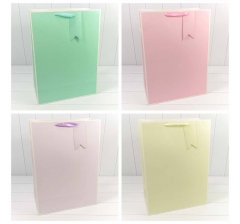 Пакет подарочный Однотонный в рамке (микс) 40*55*20 230г 1/20 1/80