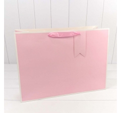 Пакет подарочный Однотонный в рамке (микс) 55*40*20 230г 1/20 1/80