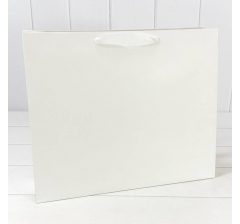 Пакет подарочный Белый 39,5*33*12 230г 1/20 1/80