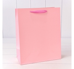 Пакет подарочный Крафт Розовый 26*32*13 180г 1/10 1/240