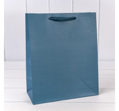 Пакет подарочный Крафт Синий 26*32*13 180г 1/10 1/240