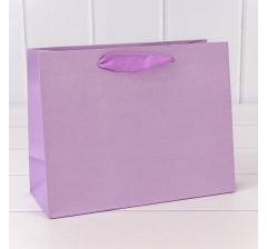 Пакет подарочный Крафт Сиреневый 23*18*10 180г 1/10 1/360