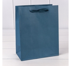 Пакет подарочный Крафт Синий 18*23*10 180г 1/10 1/360