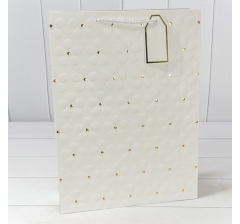 Пакет подарочный с тиснением "Цветочки" (микс) 26*32*12 210г 1/20 1/240