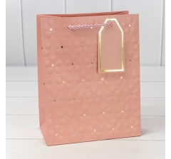 Пакет подарочный с тиснением "Цветочки" (микс 2) 18*23*10 210г 1/20 1/360