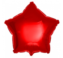 Шар (18"/46 см) Звезда, Red, 1шт; Grabo