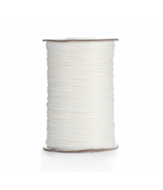 Шнур вощеный 1 мм/100 ярдов, белый