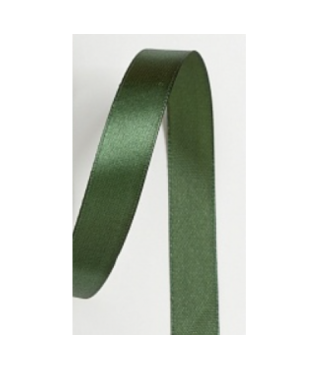 Лента атласная 1,5 см*25 ярд, зеленый 019