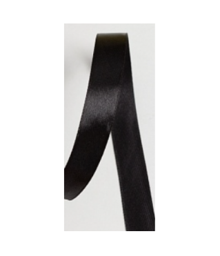 Лента атласная 1,5 см*25 ярд черный 039