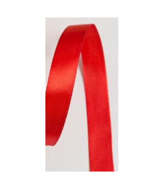 Лента атласная 1,5 см*25 ярд красный 026