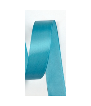Лента атласная 2,5 см*25 ярд голубой 020
