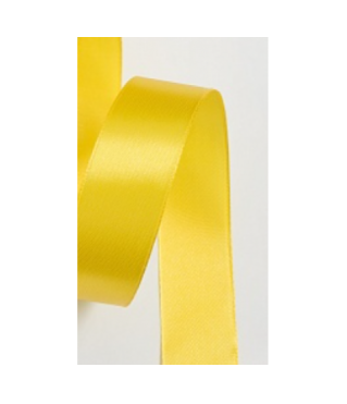 Лента атласная 2,5 см*25 ярд желтый 132