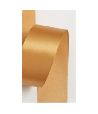 Лента атласная 4 см*25 ярд светло-коричневый 157