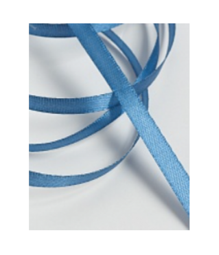 Лента атласная 0,6 см*25 ярд, светло-синий 097