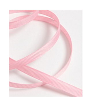 Лента репсовая 0,6 см/20 ярдов, розовый 253