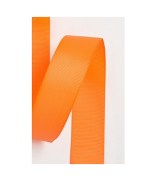 Лента репсовая 2,5 см/25 ярдов-09, ярко-оранжевый