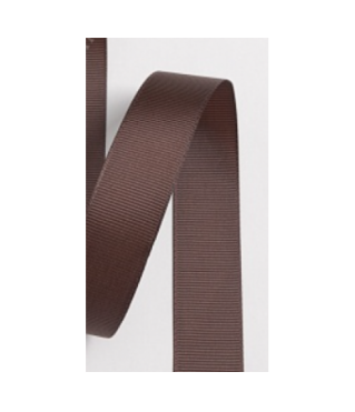 Лента репсовая 2,5 см/20 ярдов, шоколадный 136