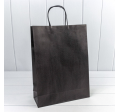 Пакет подарочный Крафт Чёрный 31*42*11,5см 120г 1/20 1/120