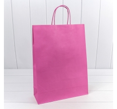 Пакет подарочный Крафт Лиловый 26*33*12 120г 1/20 1/120