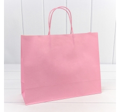 Пакет подарочный Крафт Розовый 31,5*25*11,5см 120г 1/20 1/120