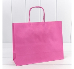 Пакет подарочный Крафт Лиловый 31,5*25*11,5см 120г 1/20 1/120