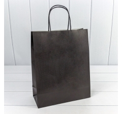 Пакет подарочный Крафт Черный 26*33*12 120г 1/20 1/240