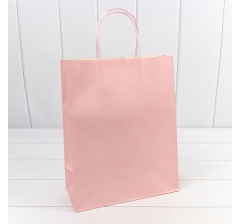 Пакет подарочный Крафт Персиковый 26*33*12 120г 1/20 1/120