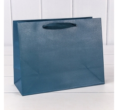 Пакет подарочный Крафт Синий 23*18*10 180г 1/10 1/360