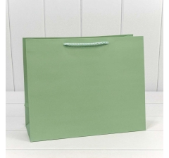 Пакет подарочный "Фактура" Фисташковый 32*26*13 210г 1/20 1/240