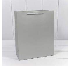 Пакет подарочный "Фактура" Серебряный 26*32*13 210г 1/20 1/240