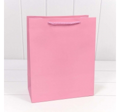 Пакет подарочный "Фактура" Розовый 26*32*13 210г 1/20 1/240