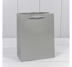 Пакет подарочный "Фактура" Серебряный 18*23*10 210г 1/20 1/360