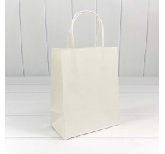 Пакет подарочный Крафт Белый 18*23*10 120г 1/20 1/360