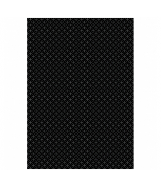 Упаковочная бумага глянц. 70*100см "Pattern on black", 80г/м2,дизайн 4