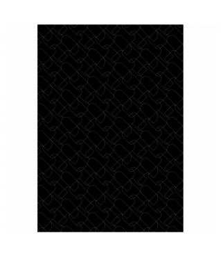 Упаковочная бумага глянц. 70*100см "Pattern on black", 80г/м2,дизайн 2