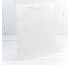 Пакет подарочный Крафт Белый 32*45*14 170г 1/20 1/120