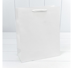 Пакет подарочный Крафт Белый 26*32*12 170г 1/20 1/320