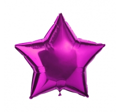 Шар (18"/46 см) Звезда, Purple, 1шт; Grabo.