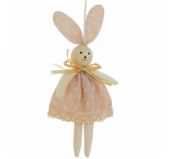 Подвесная мягкая игрушка Зайка в платье